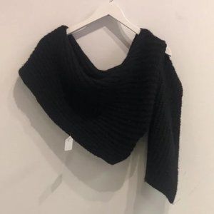 Annette Gortz Black One-Shoulder Sweater